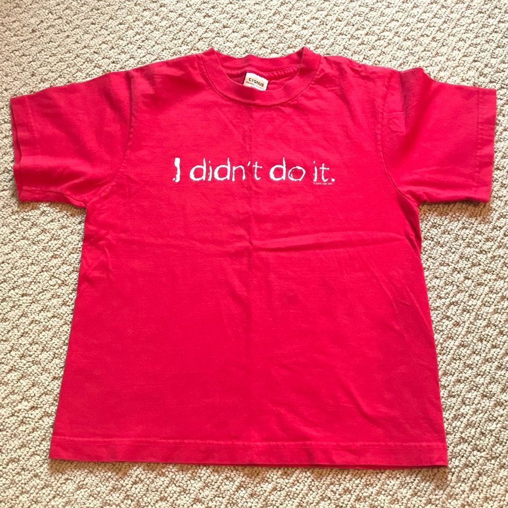 EUC! “I Didn’t Do It” T-shirt for Mischievous Boys
